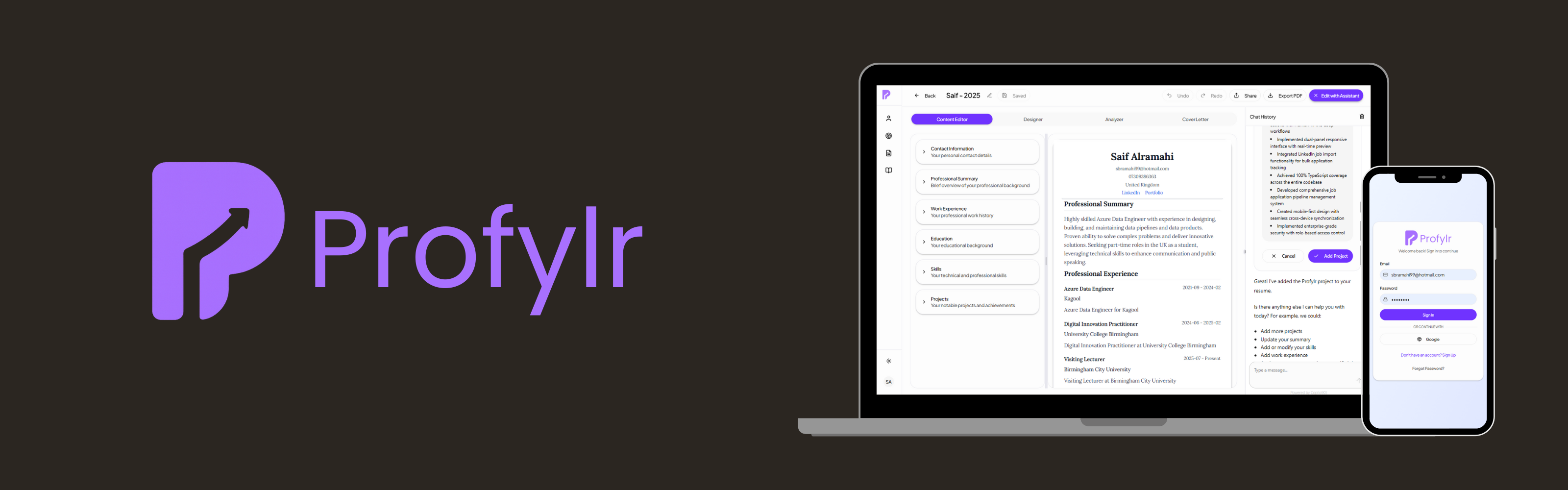 Profylr project banner